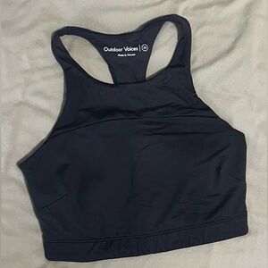 Outdoor Voices Black High-Cut Sports Bra (XS)